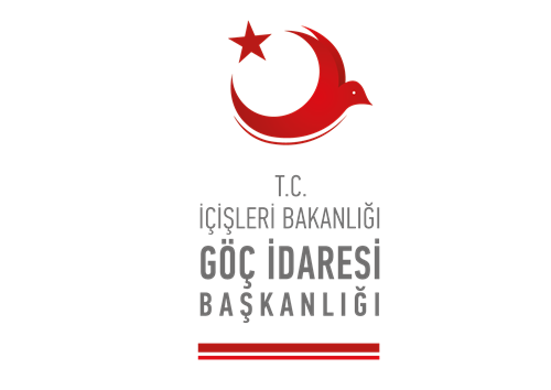 Türkçe - Göç İdaresi Başkanlığı Logosunun Dikey Hali